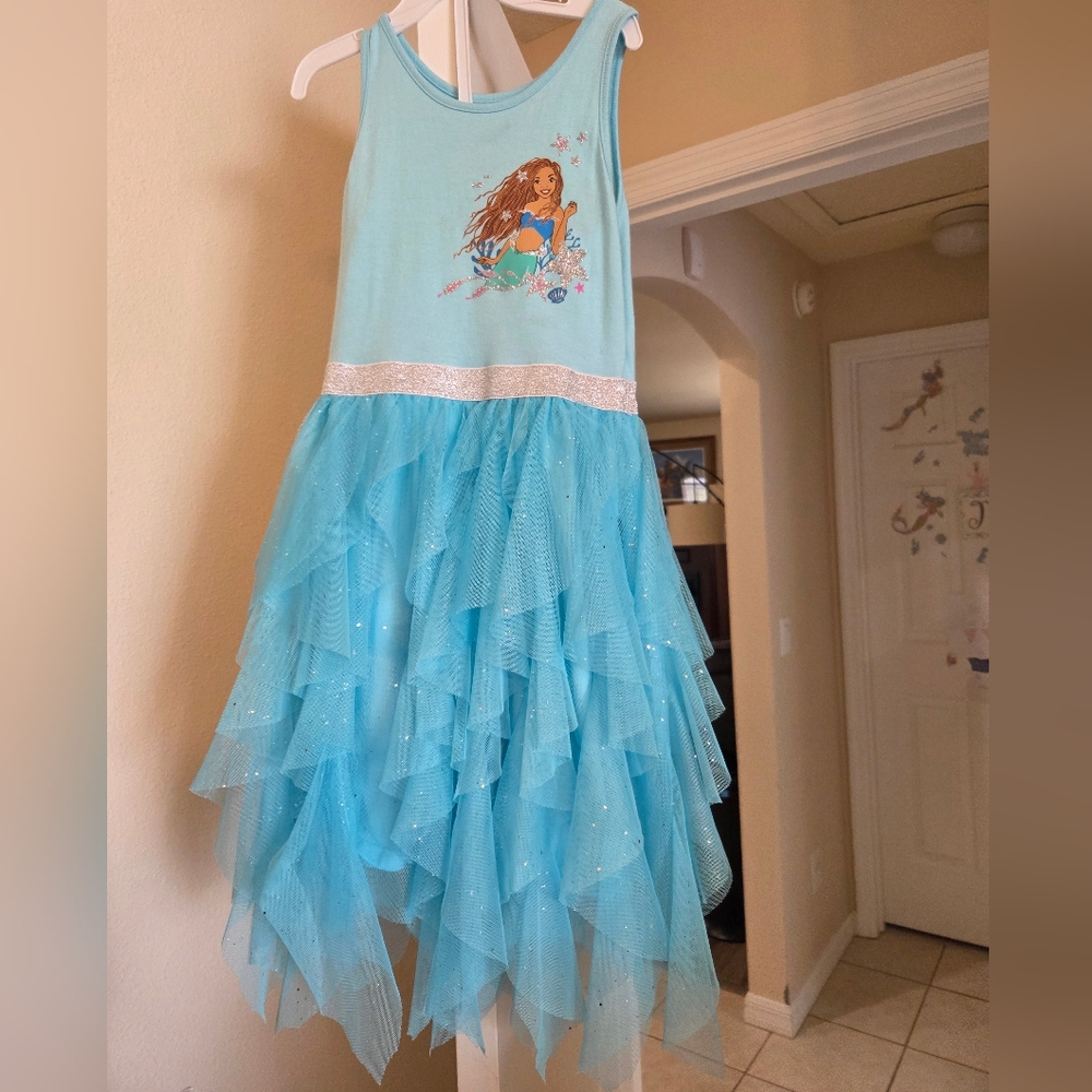 Jumping Beans Blue Casual Disney Dress with Flowing Layers